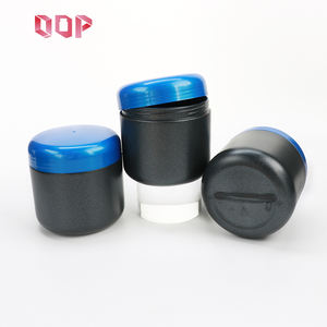 Pot en HDPE noir de qualité alimentaire 500cc 750cc 800cc avec couvercle bleu pour lait en poudre, crème cosmétique, complément alimentaire, emballage en vrac, stock disponible - Product Image 4