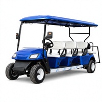 Voiturette de golf électrique 8 places UCJD-DH-16, luxe, pour hôtel, parcours de golf et usage commercial