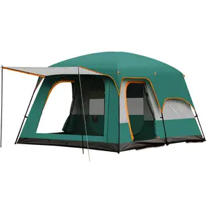 High Quality Low Price Outdoor Camping Tent Double Layers Glamping Tent 4 Person Family Camping Tent