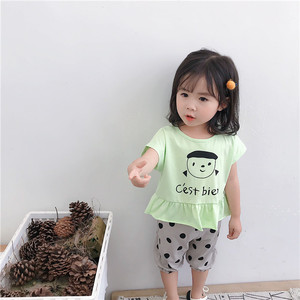 Conjunto de Camiseta y Pantalones de Danza del Vientre Estilo Coreano para Niños, Diseño Deportivo y de Dibujos Animados - Product Image 6