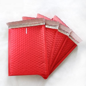 Sac à bulles en <span class=keywords><strong>plastique</strong></span> couleur rouge, lot de 50 sacs à bulles avec logo - Product Image 5