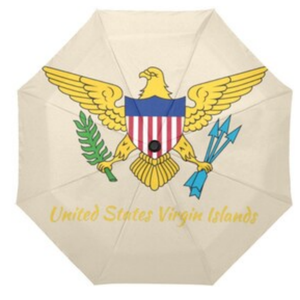 Parapluie pliable drapeau des Îles Vierges américaines, protection solaire et pluie, portable, pour <span class=keywords><strong>voyage</strong></span>, <span class=keywords><strong>prix</strong></span> bas, vente en gros, personnalisable - Product Image 4