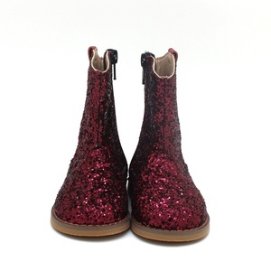 Botas con purpurina para niños y niñas, moda personalizada, color burdeos, <span class=keywords><strong>2020</strong></span> - Product Image 5
