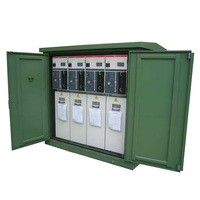 Armoire de distribution intérieure haute tension RMU à isolation solide IP2X avec composants ABB Schneider en acier inoxydable pour distribution électrique
