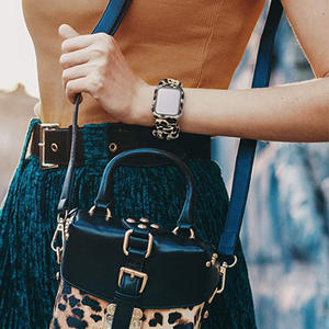 Protecteur d'écran imprimé léopard à couverture complète pour montre 8 7 6 5 41mm 45 40 44 38 42 PVC + verre respirant 18 couleurs - Product Image 6