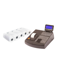 Venta caliente 80X60 rollo de papel de recibo térmico para supermercados embalaje de cartón de oficina personalizado solo papel de caja registradora OEM ODM