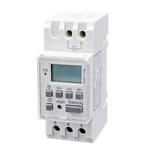 Timer THC-15A seconds timer switch Daily Programmable 16amp 110VAC ring bell control AUTO Bi-volt Type din rail mounted