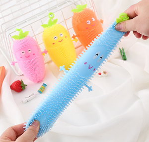 Cute Glowing Elastic <b>Squeeze</b> <b>Ball</b> Soft Rubber Vent <b>Ball</b> Hair-Effect for Kids 5-7 Years Kids' Favorite Glow-in-the-Dark Toy - Product Image 5