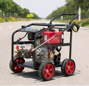 Alta presión 250bar 13HP Diesel No tóxico Remolque Máquina de lavado a presión Lavadora a presión Coche - Product Image 4
