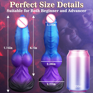<span class=keywords><strong>Dildo</strong></span> énorme en silicone à nœuds, motif animal fantastique extraterrestre, avec ventouse, plug anal pour stimulation du point G, utilisation adulte, souple, pour hommes et femmes - Product Image 5