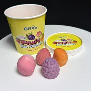 Mini Glaces aux Fruits, Mélange de Fruits, Quatre Saveurs Fruitées dans un Gobelet, Glace Tendance des Célébrités d'Internet - Product Image 1