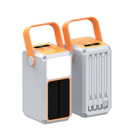 Power Bank Surya Digital Portabel Kapasitas Tinggi 60000mah Pengisian Cepat 80000mah dengan Kabel Terintegrasi