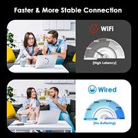 Adaptador Ethernet USB C Gigabit Externo de 5Gbps y 2.5Gbps, Triple Velocidad, para Laptop, Internet Estable de Alta Velocidad, Juegos, Streaming, Edición de Video