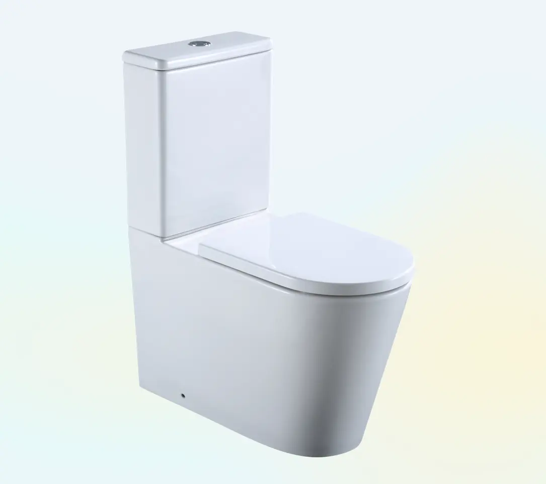 Desain baru toilet keramik kamar mandi memukau WC peralatan sanitasi dua bagian Toilet sifon Toilet