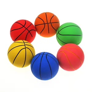 60毫米OEM定制徽标橡胶玩具篮球高弹力弹跳球