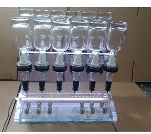 Best Selling High Efficiency Small Semi-automatic Perfume Filling Machine Perfume <b>Bar</b> 12 Heads 200ml Perfume Vending Machine - Product Image 6