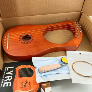 Harpe <span class=keywords><strong>à</strong></span> sept <span class=keywords><strong>cordes</strong></span> de petite taille, piano Lille, instrument de musique <span class=keywords><strong>lyre</strong></span> 7r, directement de l'usine - Product Image 1
