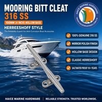 Accastillage de bateau en acier inoxydable 316, bouée d'amarrage de quai maritime, base creuse, bouée Herreshoff, 100 mm (4 pouces), accessoires de bateau
