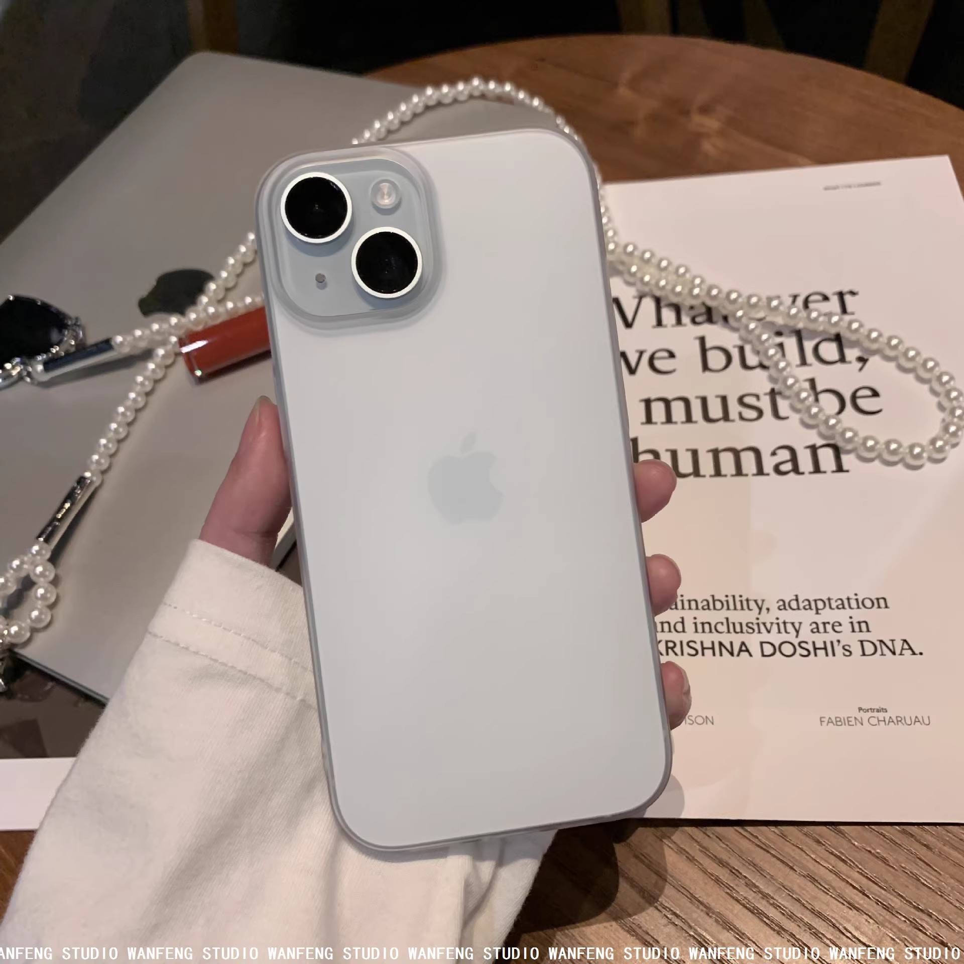 GQ374-สีขาวฝ้า