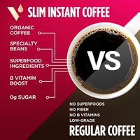 Ultra-thin Instant Coffee Sachets Garcinia Cambogia Dietary Fiber B Vitamins Slim Energy-Boosting 100g Medium Dark Roast 100%