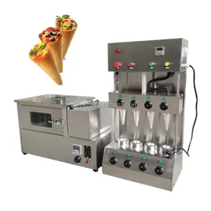 110V/220V Pizza Cone Making Machine/ Rotary Pizza Cone Oven/ Pizza Cone Showcase Production Line Price