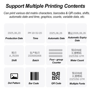 Tự động công nghiệp cij máy in phun QR mã hàng loạt số Dot Matrix in mã hóa máy hỗ trợ OEM/ODM - Product Image 3
