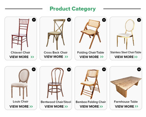 Pháp thiết kế cổ Nâu rắn thông GỖ GẤP trang trại bảng chéo trở lại ghế - Product Image 5