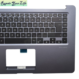 Backlit La BE CS Hu latop คีย์บอร์ดสำหรับ <span class=keywords><strong>Asus</strong></span> X510UF <span class=keywords><strong>X510UA</strong></span> X510UN X510UQ X510UR สีเทา palmrest C กรอบแป้นพิมพ์เดิม - Product Image 3