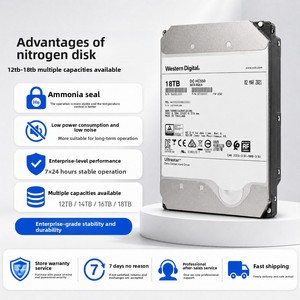 قرص صلب ميكانيكي هيليوم HC550 بسعة 12 تيرابايت - 18 تيرابايت للمراقبة على مستوى المؤسسات بواجهة SATA جديد - Product Image 2