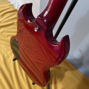 Guitare Électrique <span class=keywords><strong>SG</strong></span> Rouge 6 Cordes Micros HH Marque G Avec Vibrato Expédition RAPIDE - Product Image 2