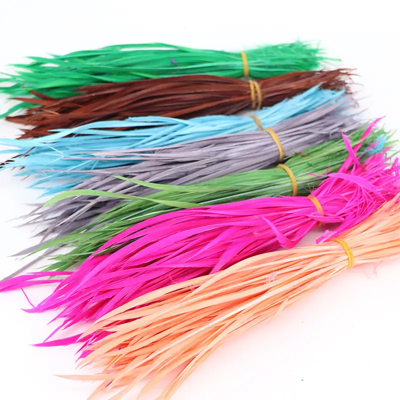 Plumes d'oie naturelles colorées pour l'artisanat des cheveux Plumes pour la fabrication de bijoux Matériaux de montage de mouches Décoration Carnaval Dream Catcher