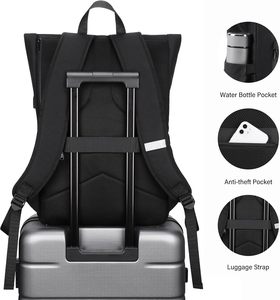 Sac à dos pliable à enroulement, échantillon gratuit, pour randonnée, sac à dos de jour, imperméable, sac d'ordinateur de sport pour voyage, convertible - Product Image 3