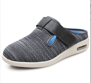 Youyun chaussures diabétiques pour hommes large largeur chaussures diabétiques pour hommes âgés chaussures et sandales pour personnes âgées, sandales à demi-support Velcro - Product Image 6