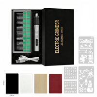 Kit d'outils rotatifs sans fil personnalisable OEM/ODM, stylo de gravure électrique, mini-meuleuse légère, silencieuse, industrielle, multi-usages