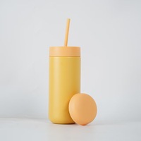 Nouvelle tasse isotherme 3-en-1 en acier inoxydable 2026 avec couvercle coulissant et paille, anti-fuite, pour les boissons