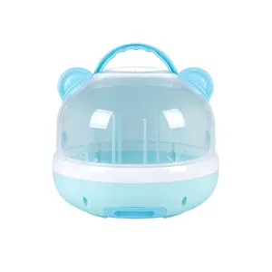Hot sell China Cute design large Plastic round Portable Feeding Baby Milk Powder Container Bottle Storage Box
