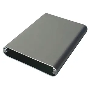 Caja de extrusión de aluminio anodizado, 61x13mm, para banco de energía, diseño Superior