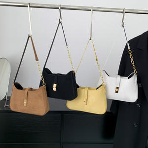 Bolso de hombro de lona para mujer a la moda 2024, bolso de mano de Color sólido caramelo para niñas, bolso de mensajero para mujer - Product Image 1