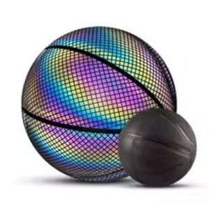 Ballon de football Adike OEM/ODM brillant, holographique, réfléchissant - Matériel PVC, utilisation en extérieur, tailles 5/6/7 - Product Image 2