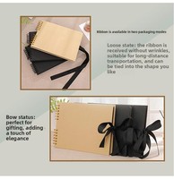 Album photo A4 DIY, couverture rigide en papier kraft, album de scrapbooking 80 pages, album souvenir, parfait pour la famille, les mariages