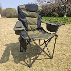 Chaise pliante d'extérieur portable avec sac de transport pour le camping, la pêche, la plage, les barbecues, les pique-niques et les fêtes - Product Image 3