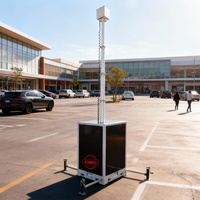 Torre de Seguridad Móvil con CCTV Solar de Múltiples Colores, Sistema de Cámara Personalizado para Estacionamiento