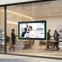 Affichage numérique intérieur pour agents immobiliers, écran LCD couleur, prise en charge de l'animation, montage mural, publicité vidéo multi-écrans
