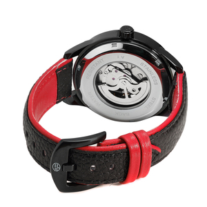 <span class=keywords><strong>Montre</strong></span> <span class=keywords><strong>de</strong></span> luxe automatique pour homme avec mouvement Shanghai, boîtier en alliage, bracelet en cuir, alarme, nouveau design squelette, analogique, charme. - Product Image 2
