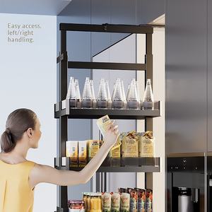 Выдвижная корзина для кухонного шкафа, ультраузкая выдвижная корзина для хранения закусок - Product Image 2