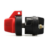 Interruptor de Batería para Camión de 300 Amperios, Negro/Rojo, Interruptor de Desconexión Principal, Fácil de Instalar