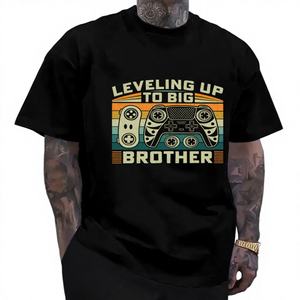 T-shirts unisexes amusants, confortables et respirants, essentiels, basiques, graphiques, cadeaux pour papa, vêtements pour homme, motif uni, conçus pour le modèle - Product Image 1