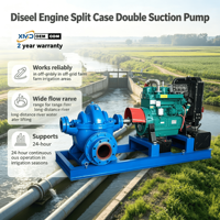 Pompa Air Sentrifugal Hisap Ganda Horizontal Kapasitas Besar Satu Tahap Berbahan Bakar Diesel untuk Irigasi Lahan Pertanian