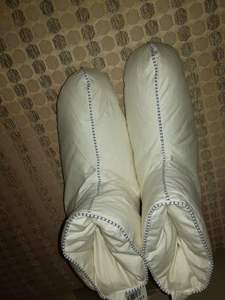 Europa popolare stivali interni in tessuto di cotone bianco inverno autunno punta tonda ciabatte in piuma <span class=keywords><strong>con</strong></span> suola in plastica per rilassare le <span class=keywords><strong>scarpe</strong></span> - Product Image 6