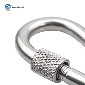 HIDEA AISI304 316 Acero Inoxidable y Acero al Carbono Electro Galvanizado, Gancho de Seguridad Recto con Cierre de Rosca y Mosquetón - Product Image 4